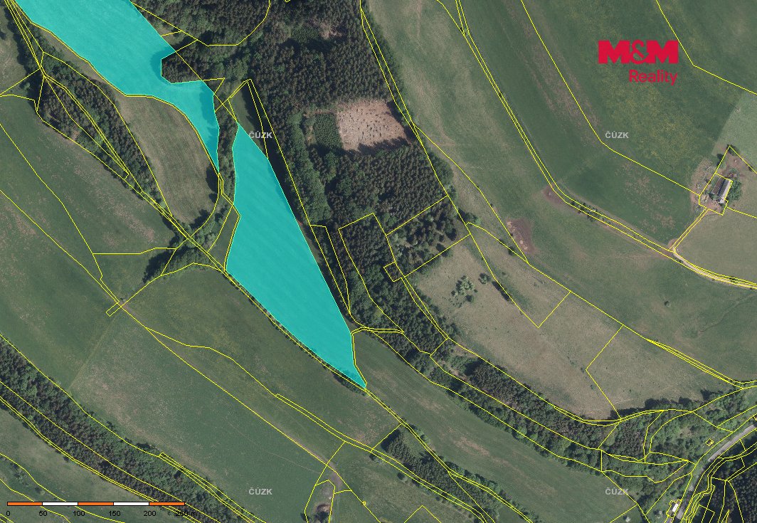 Prodej louky, 3342 m², Stárkov - Bystré