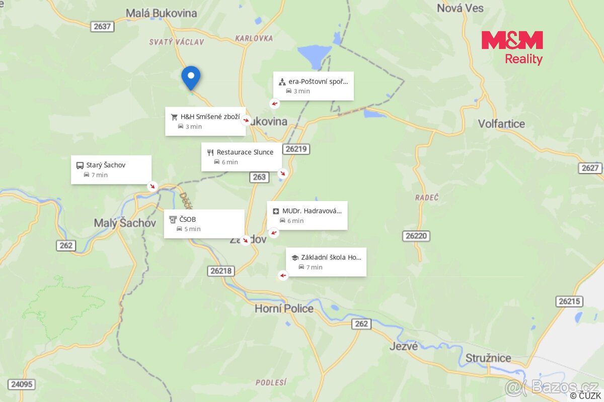 Prodej pozemku k bydlení 4466 m2 ve Velké Bukovině