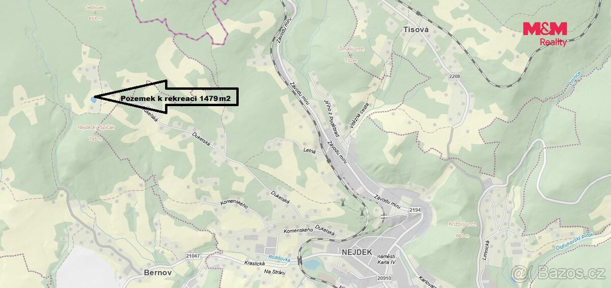 Prodej louky, 1479 m², Nejdek