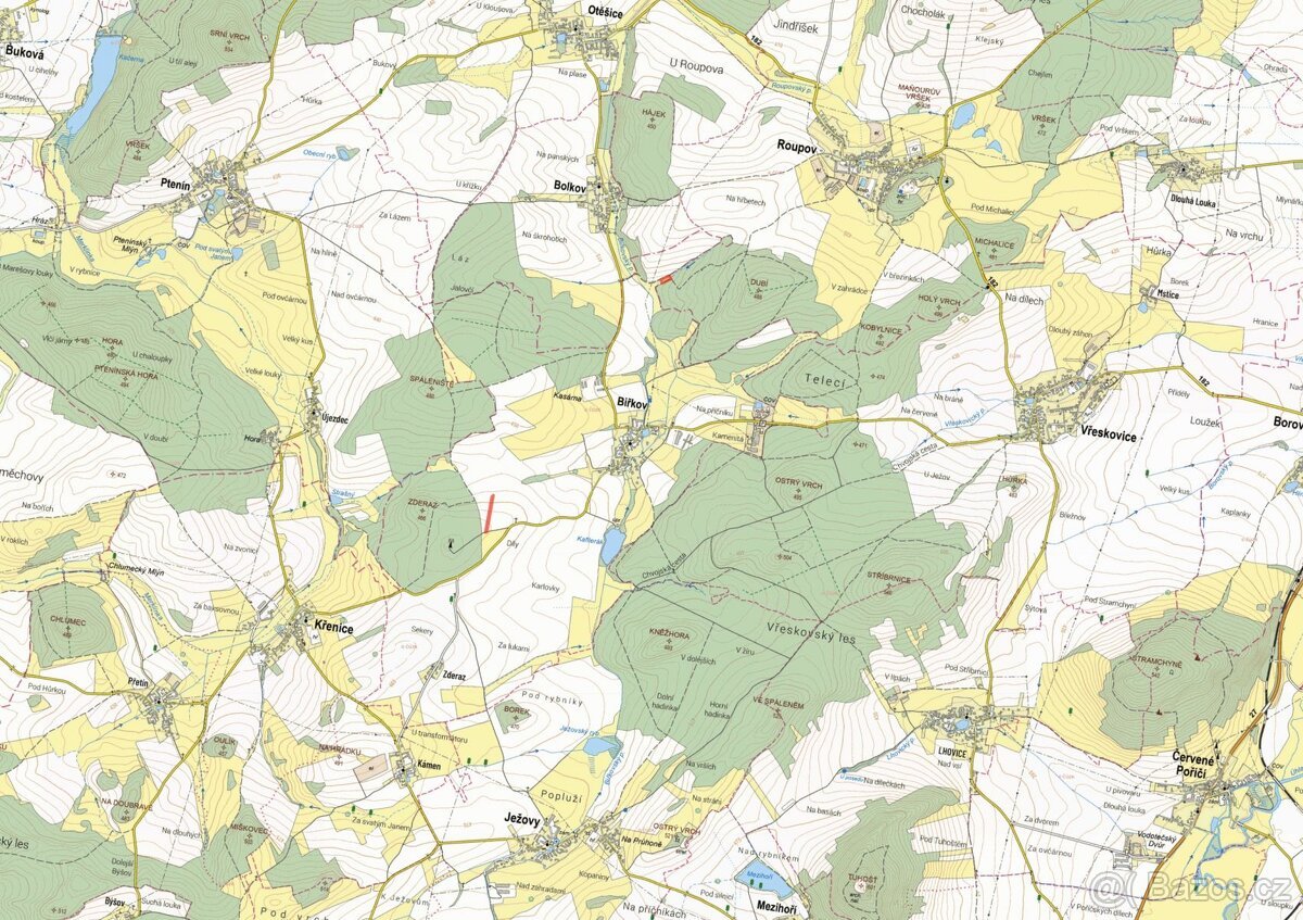 Zemědělská půda, prodej, Biřkov, Klatovy