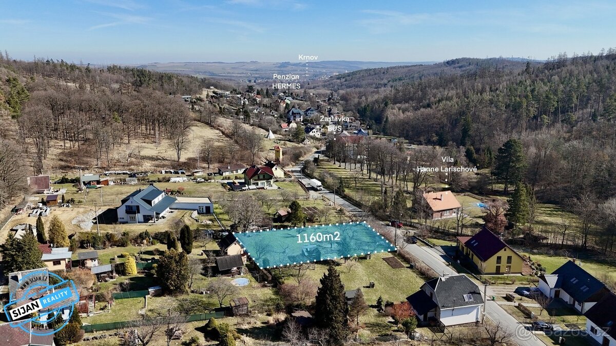 Prodej stavebního pozemku 1 160 m², Krnov