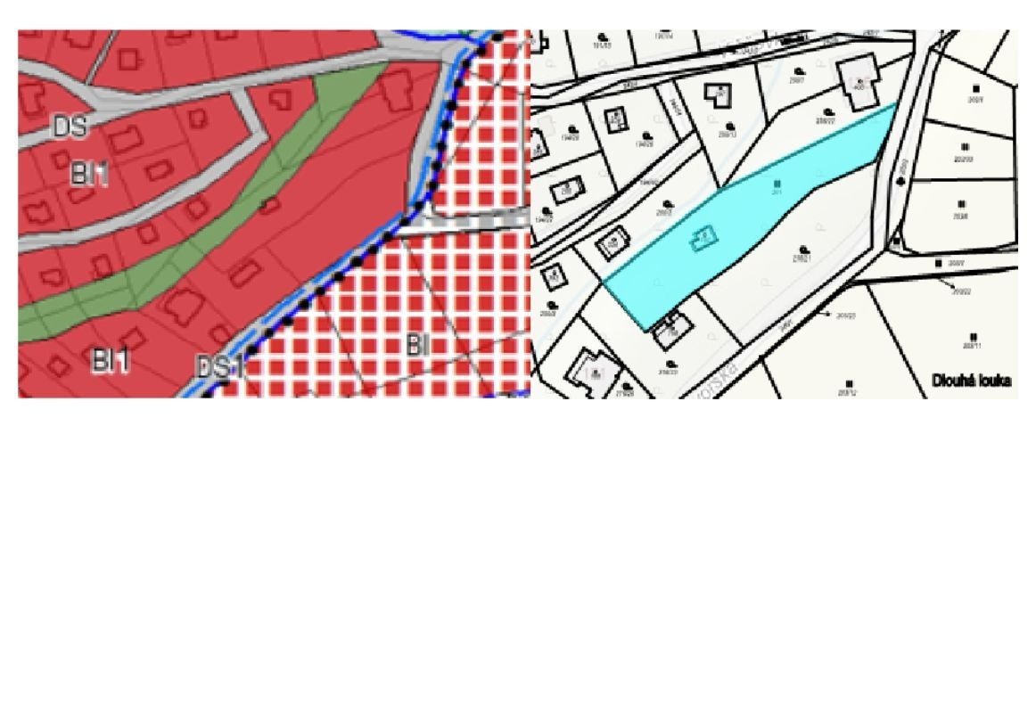 Stavební pozemek 1617 m2 s potenciálem v obci Řitka