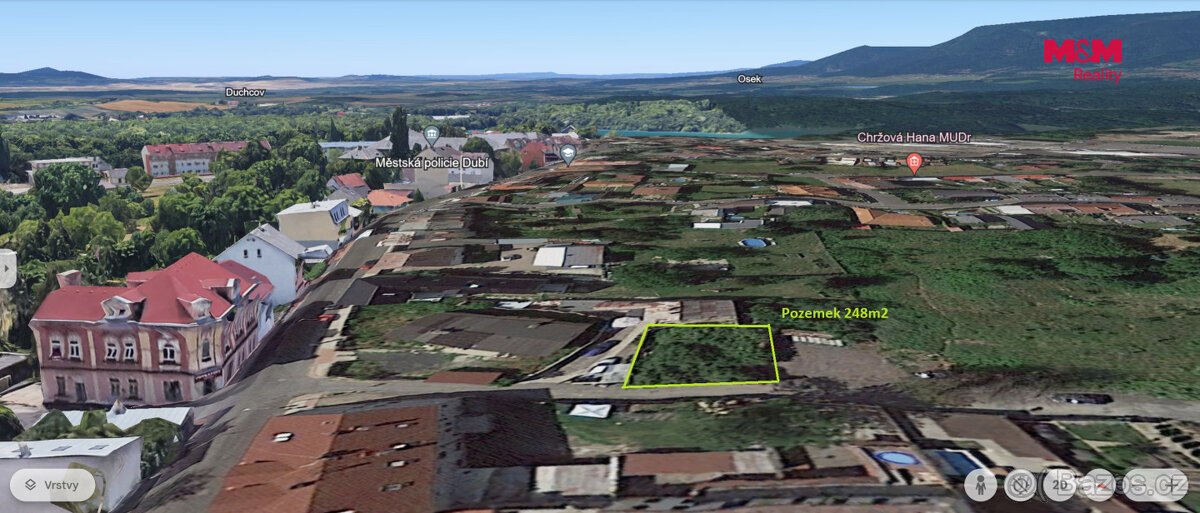 Prodej pozemku k bydlení, 248 m², Dubí, ul. Tramvajní
