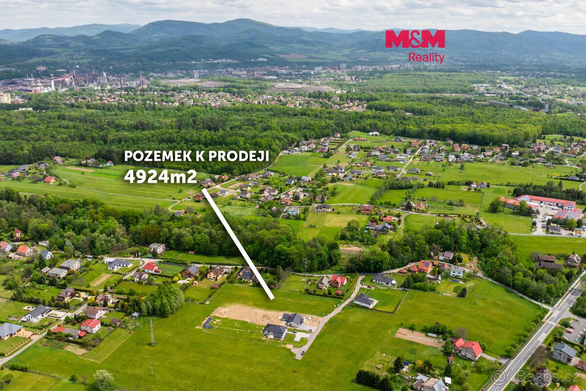 Prodej pozemku k bydlení, 4924 m², Třinec