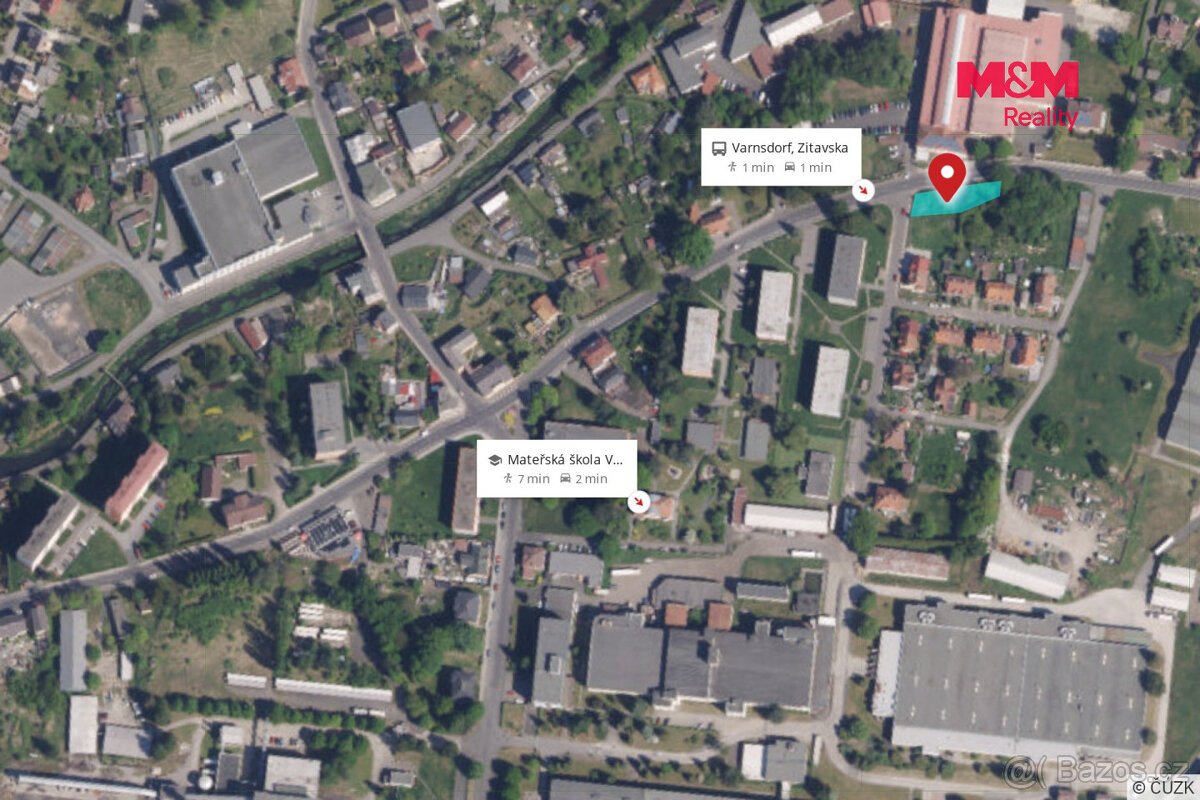 Prodej pozemku k bydlení, 679 m², Varnsdorf, ul. Žitavská