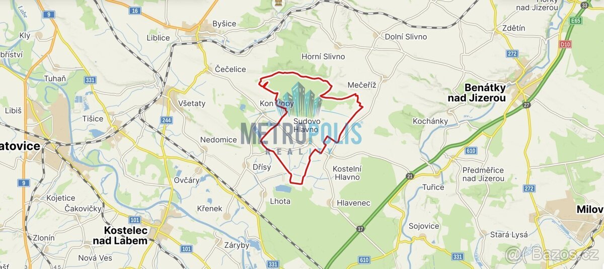 Prodej dvou sousedících pozemků o celkové výměře 10 380 m²