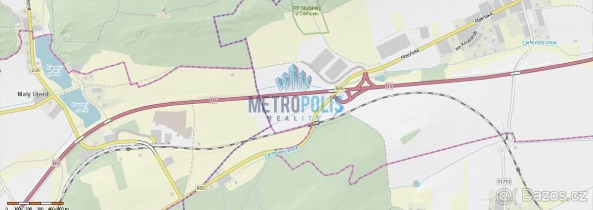 Prodej pozemku – Cerhovice (4295 m²)