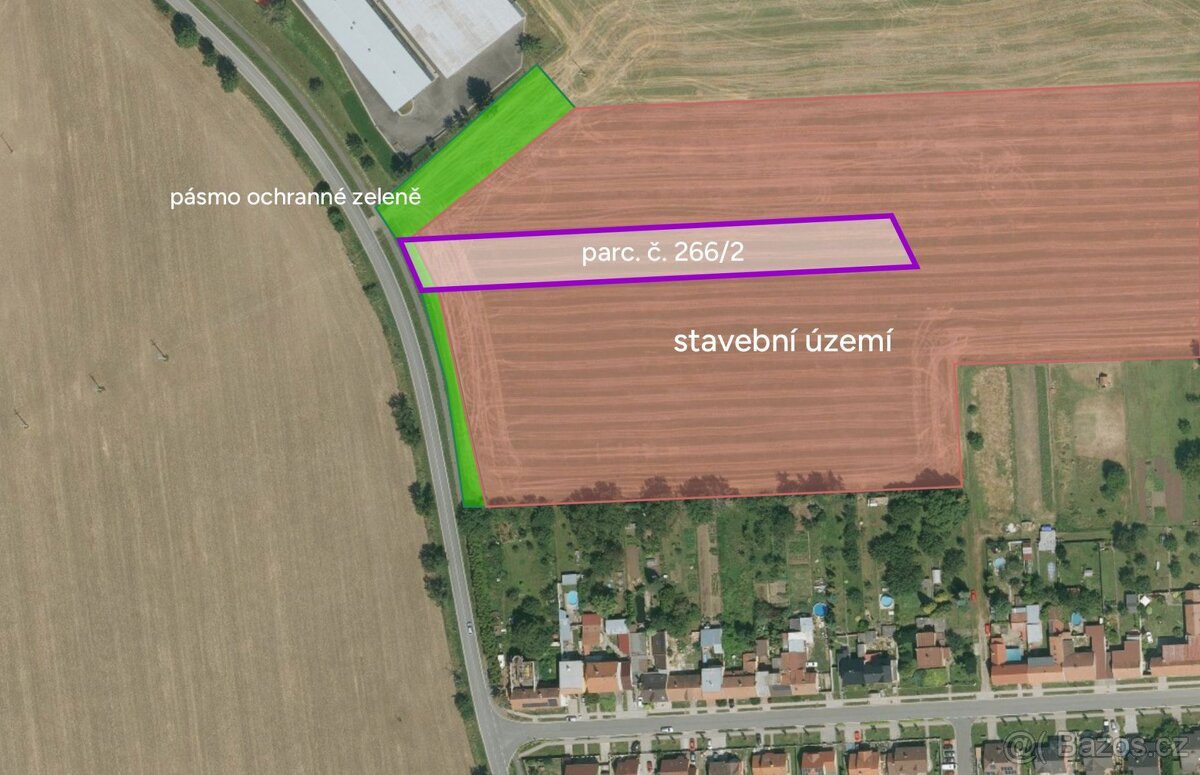 Pozemek, bydlení, prodej, Víceměřice, Prostějov