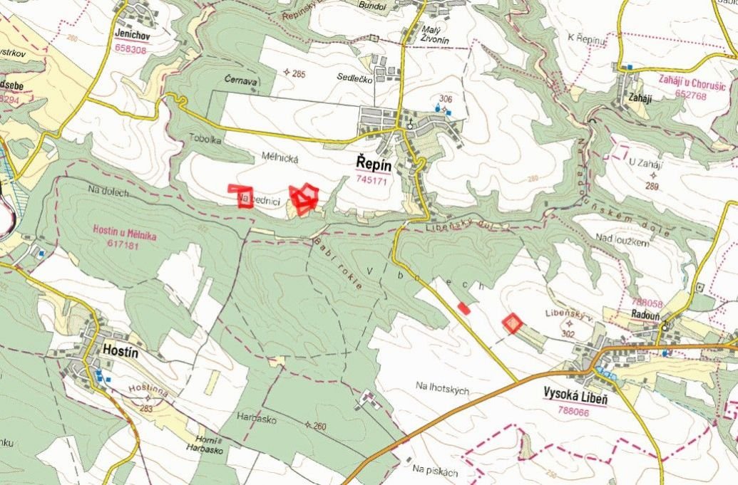 Zemědělská půda, prodej, Řepín, Mělník