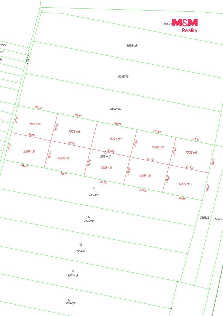 Prodej pozemku k bydlení, 1009 m², Lysá nad Labem