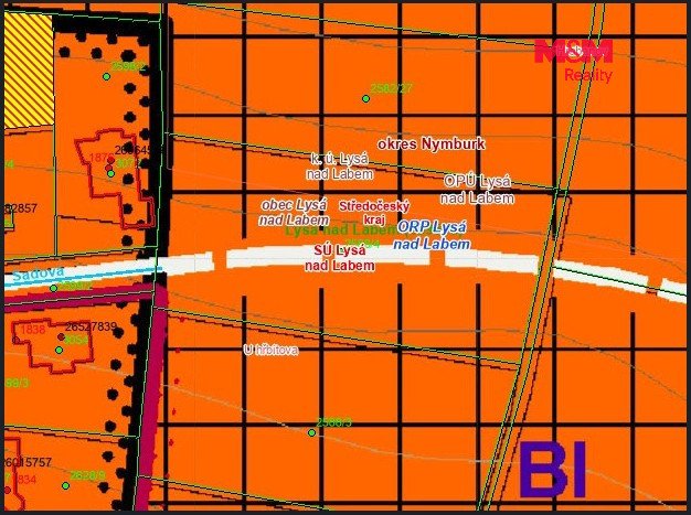 Prodej pozemku k bydlení, 1009 m², Lysá nad Labem