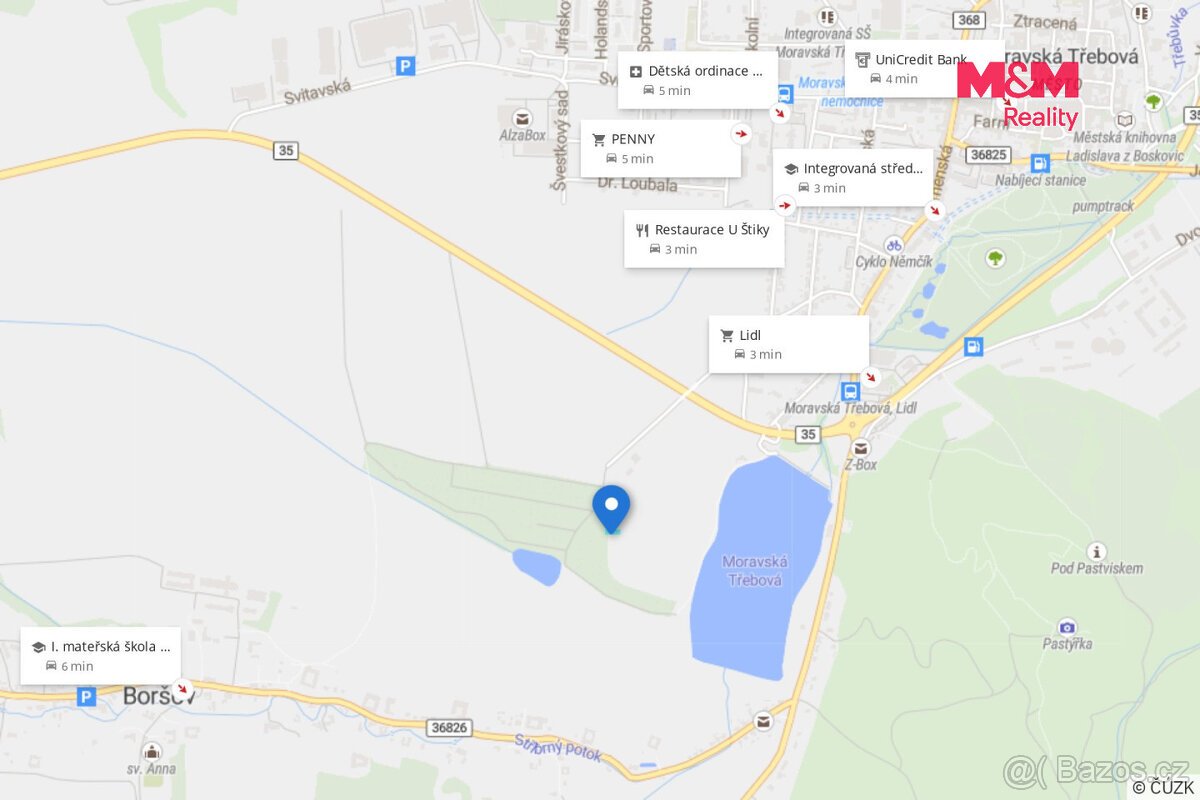 Prodej pole, 516 m², Moravská Třebová