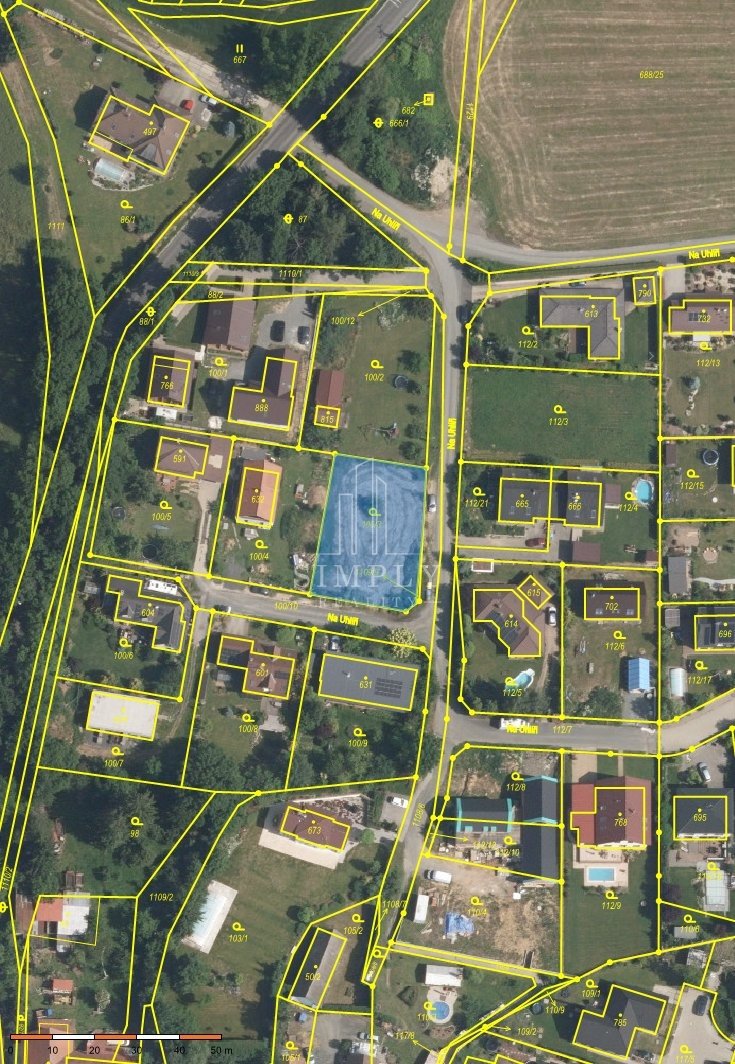 Prodej stavebního pozemku 810 m², Tehov, ev.č. 00348