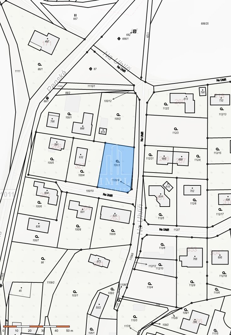 Prodej stavebního pozemku 810 m², Tehov, ev.č. 00348