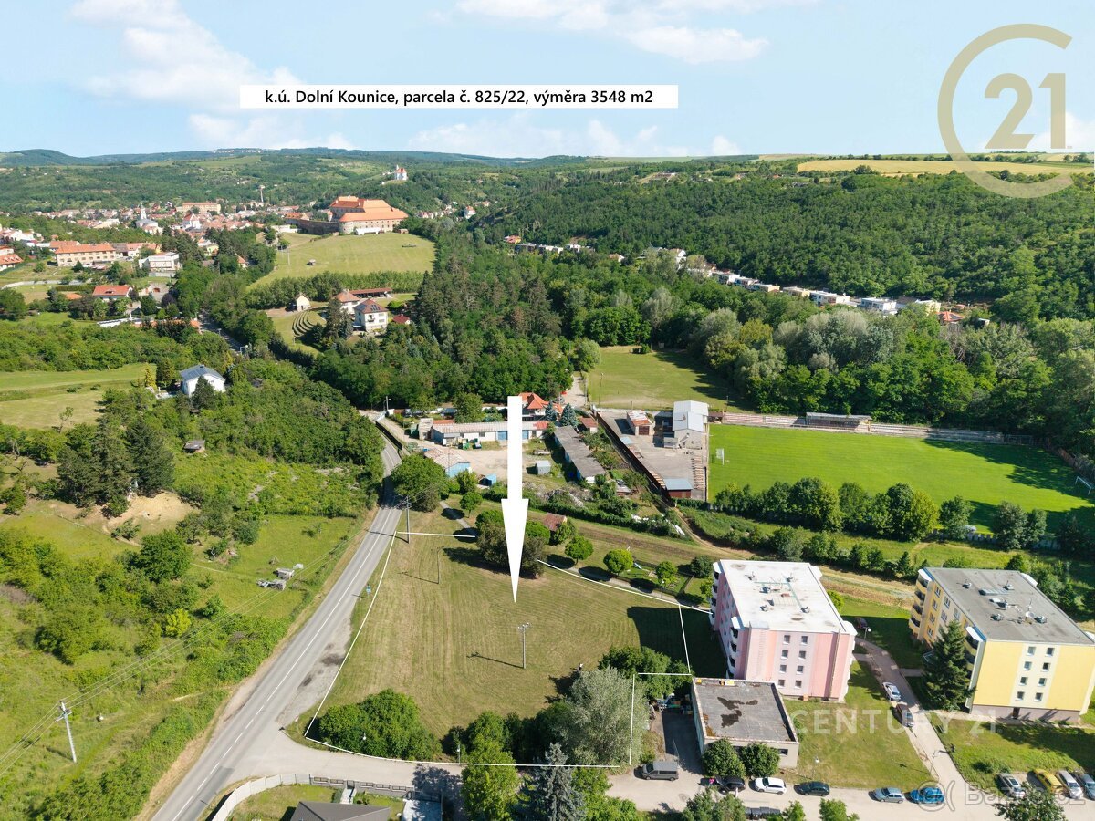 Developerský pozemek 3 548 m² – Dolní Kounice – plocha P8...