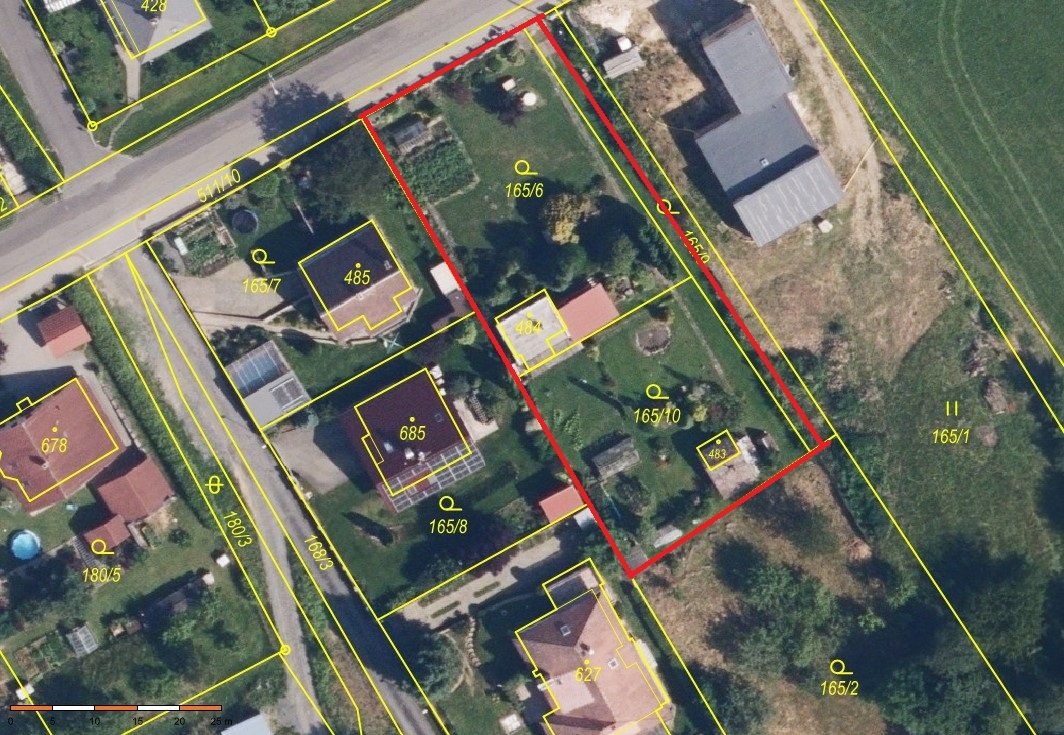 Prodej stavebních pozemků o celkové výměře 1.320 m2