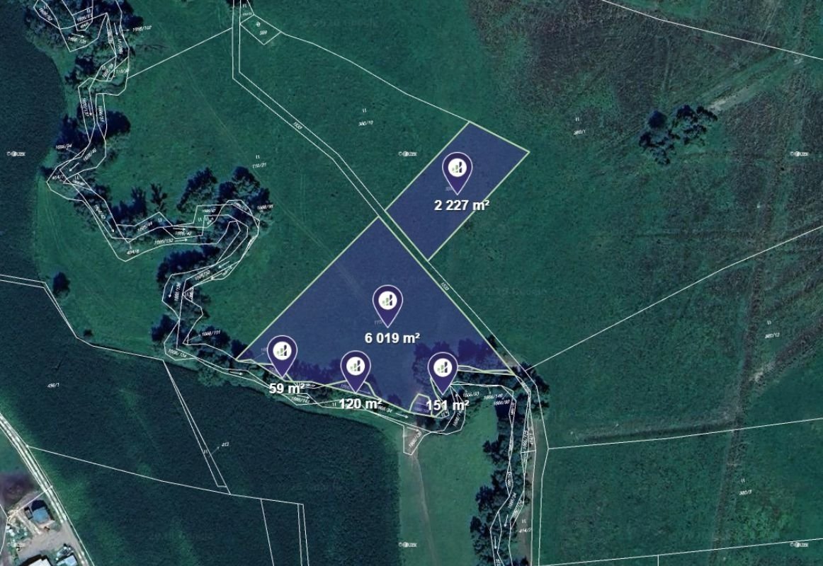 Prodej podílu 1/8 louky 1 072 m², Zákupy