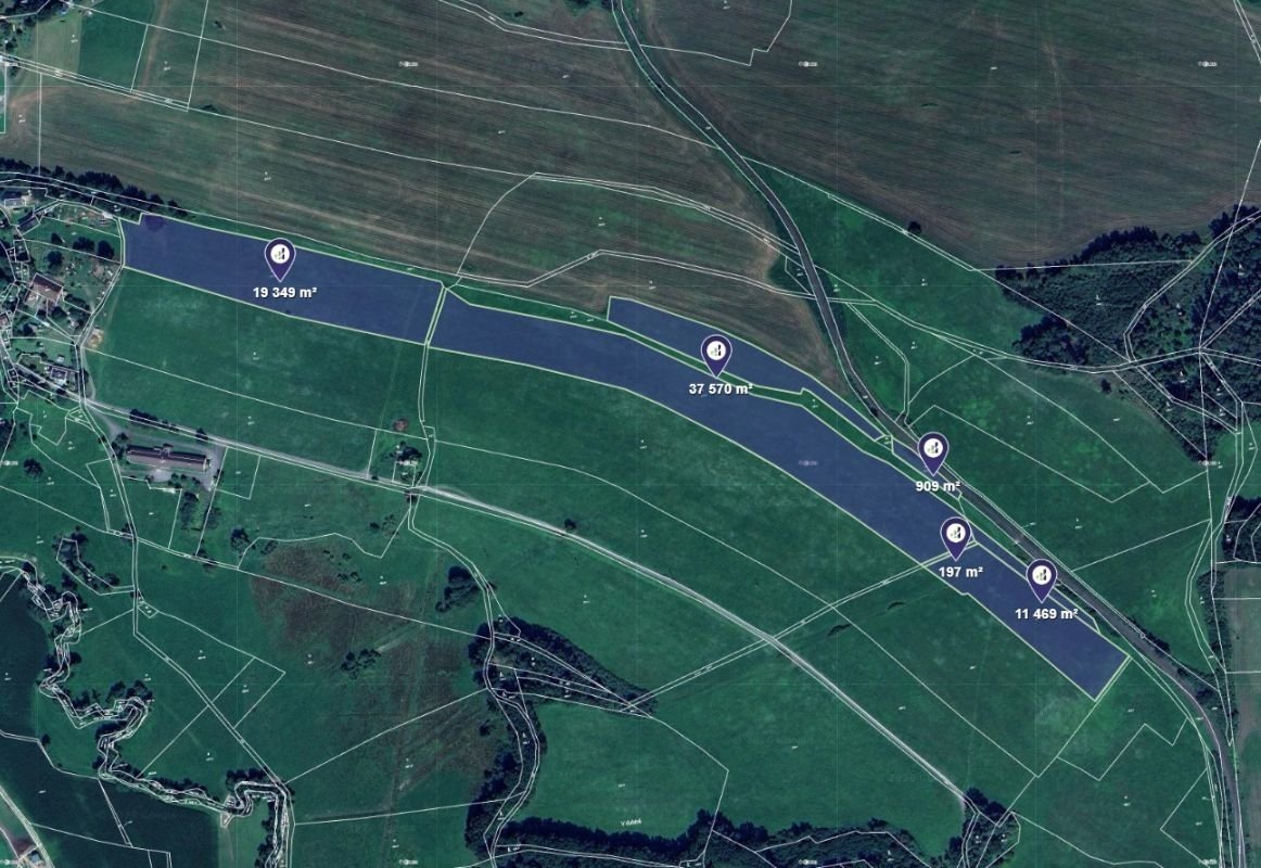 Prodej podílu 1/8 louky 8 687 m², Zákupy
