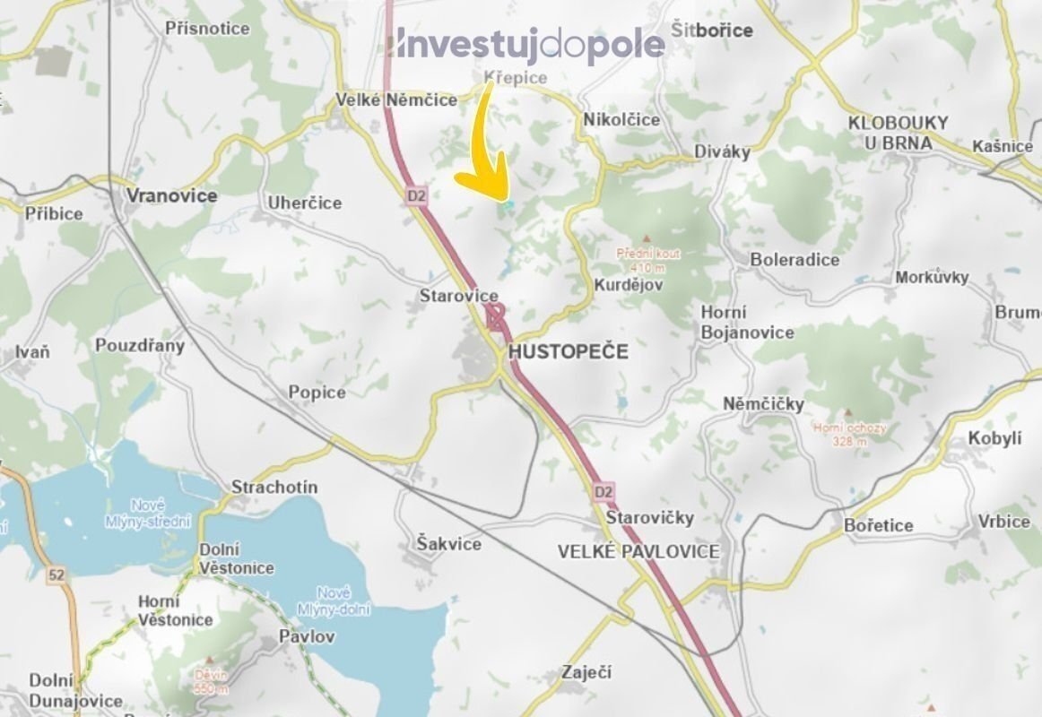 Prodej pole 1 770 m², Hustopeče, ev.č. 2025-06-12-3
