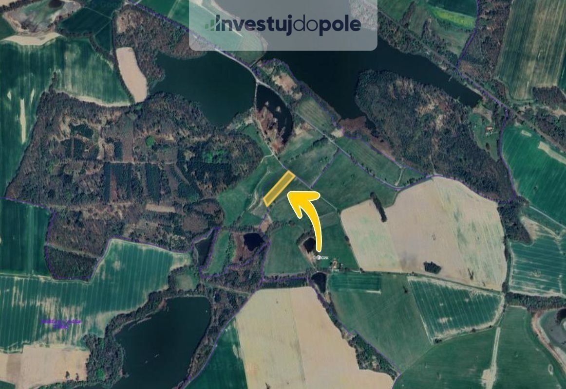 Prodej podílu 2/7 louky 1 870 m², Dříteň - Radomilice