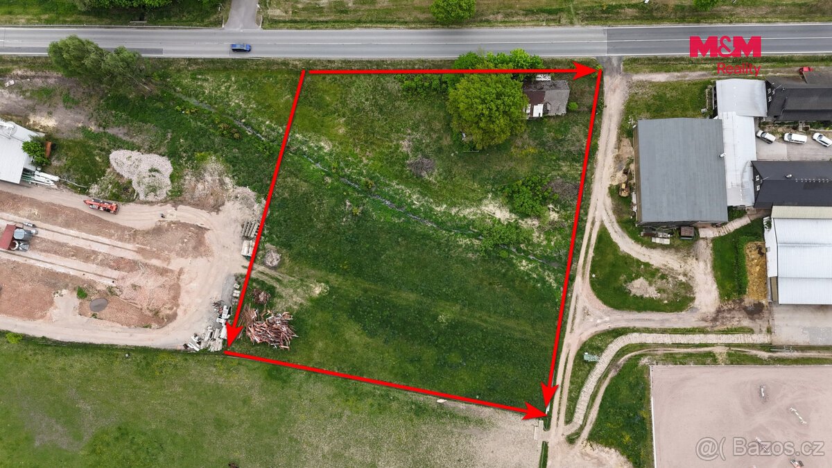 Prodej komerčního pozemku, 6328 m², Líšnice, ul. Líšnice 231