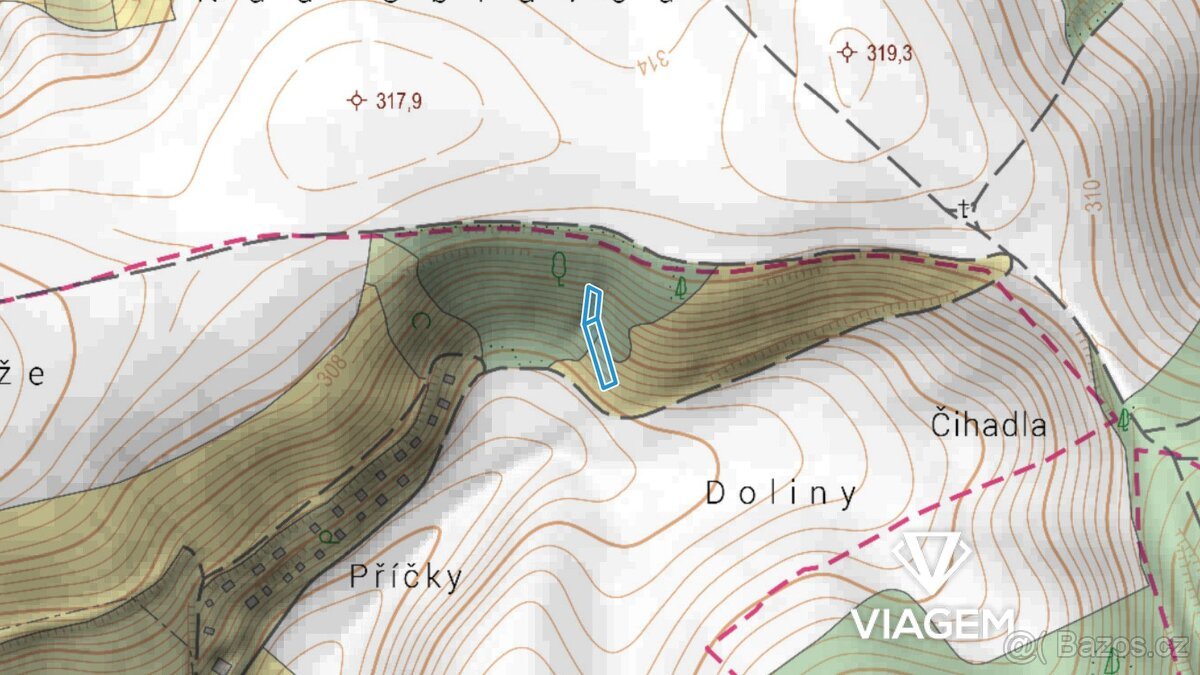 Les 1 006 m², Podíl 63 % o výměře 629 m²