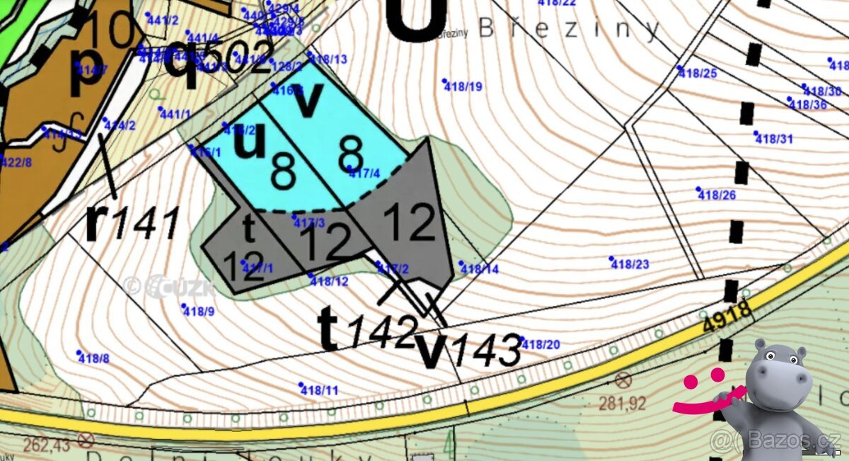 Prodej lesa 9 556 m², Zlín - Klečůvka, ev.č. 58890