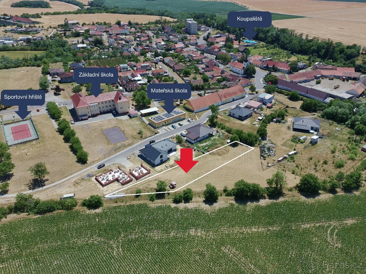 Prodej stavebního pozemku 1514 m², Želetice