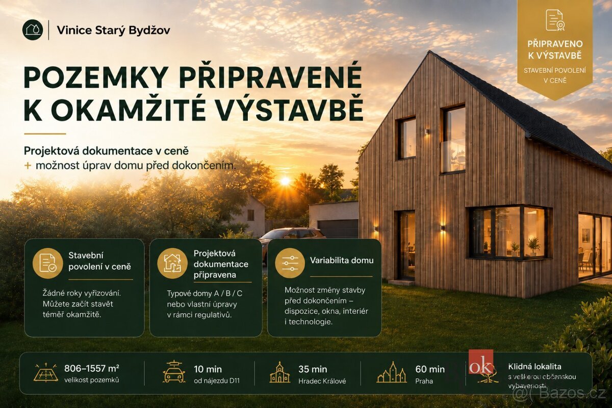 Prodej, pozemky/bydlení, 806 m2, Starý Bydžov, Hradec Králov