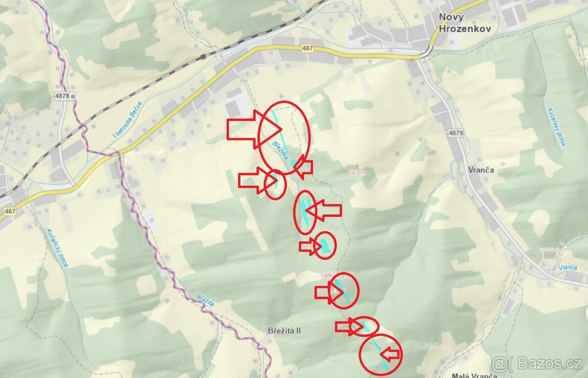 Prodej pozemků k.ú. Nový Hrozenkov