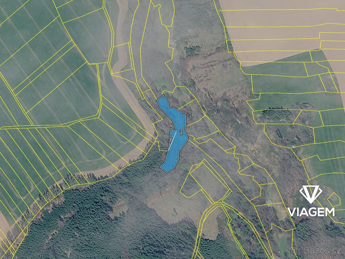 Les 3 456 m², Podíl 71 % o výměře 593 m²