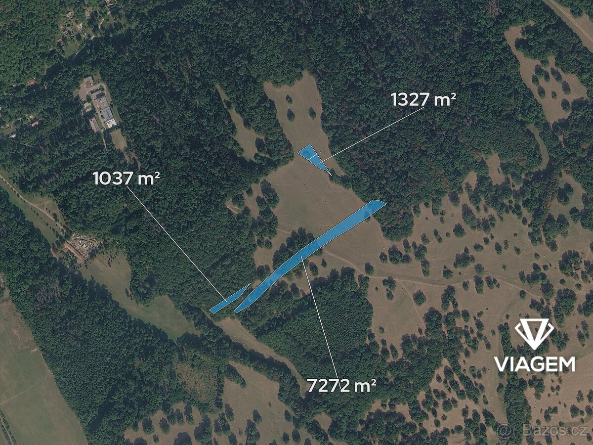 Pole 9 636 m², Podíl 50 % o výměře 4 227 m²