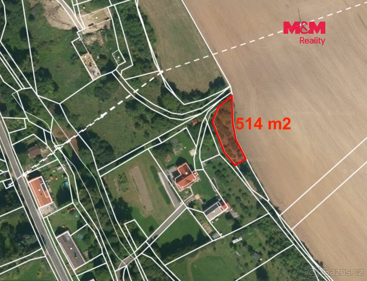 Prodej louky, 514 m², Chyjice