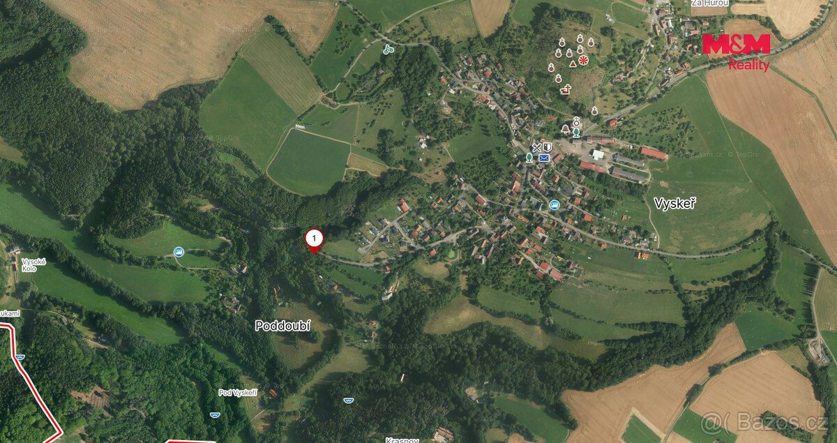 Prodej pozemku, 426 m², Vyskeř