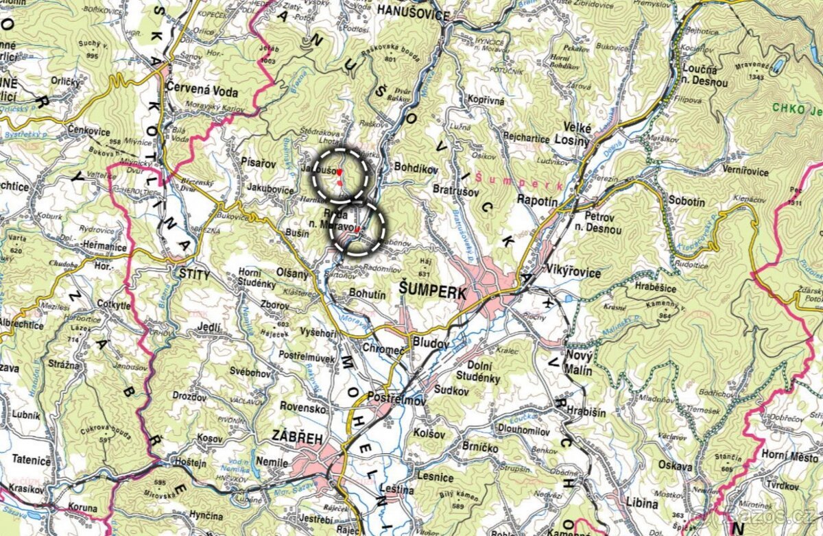 Zemědělská půda, prodej, Hostice, Ruda nad Moravou, Šumperk