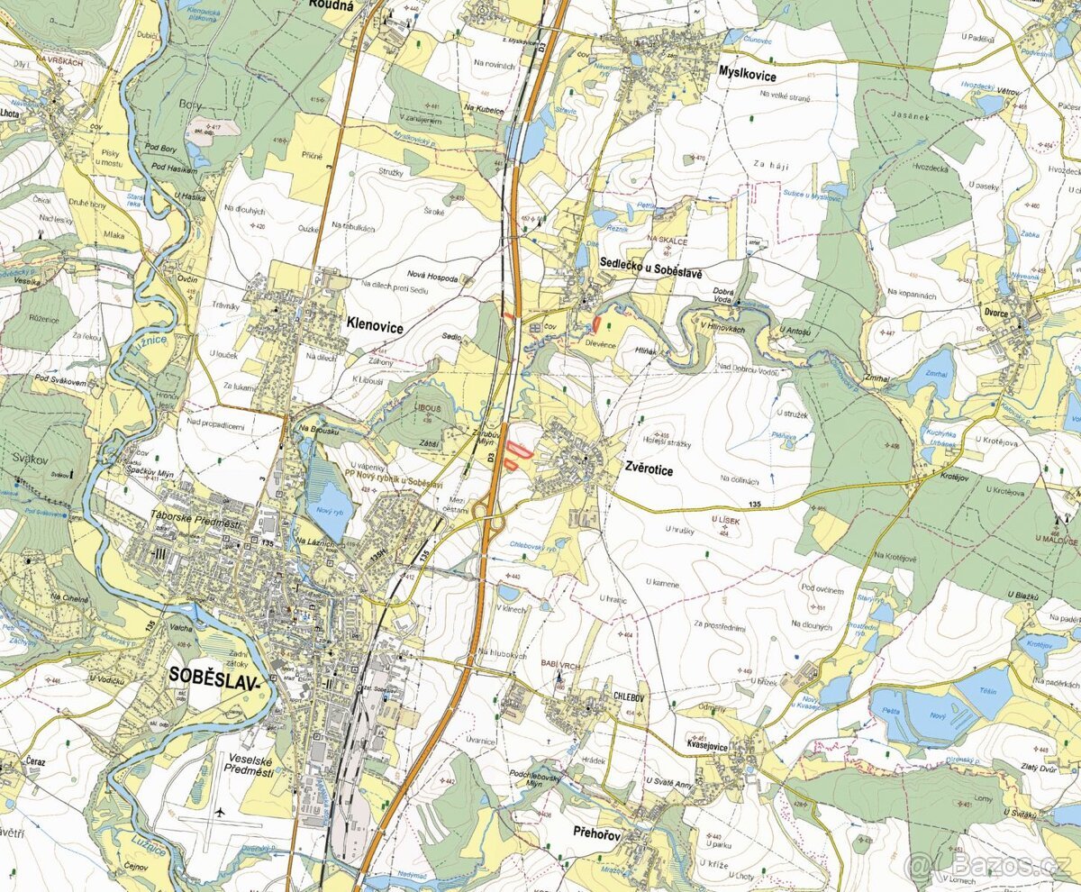 Zemědělská půda, prodej, Sedlečko u Soběslavě, Tábor