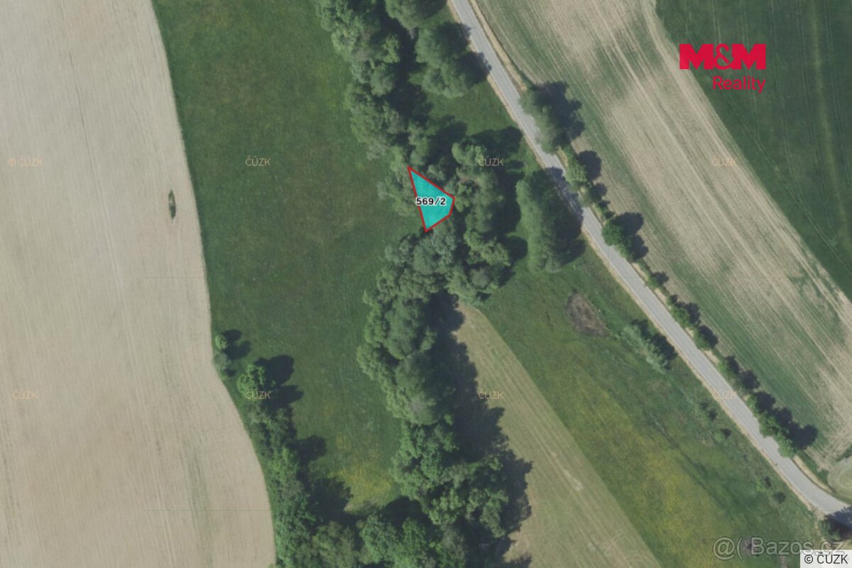 Prodej louky, 237 m², Pravonín