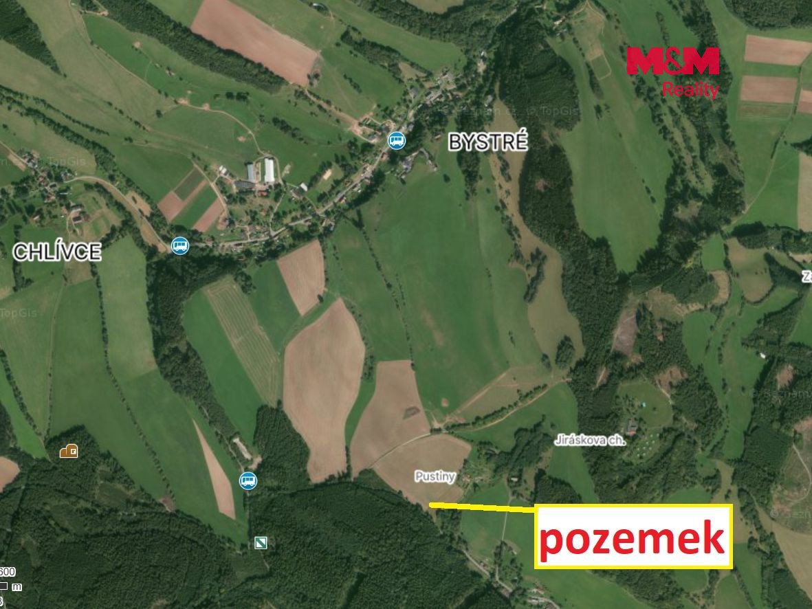 Prodej pole, 12054 m², Hronov - Rokytník