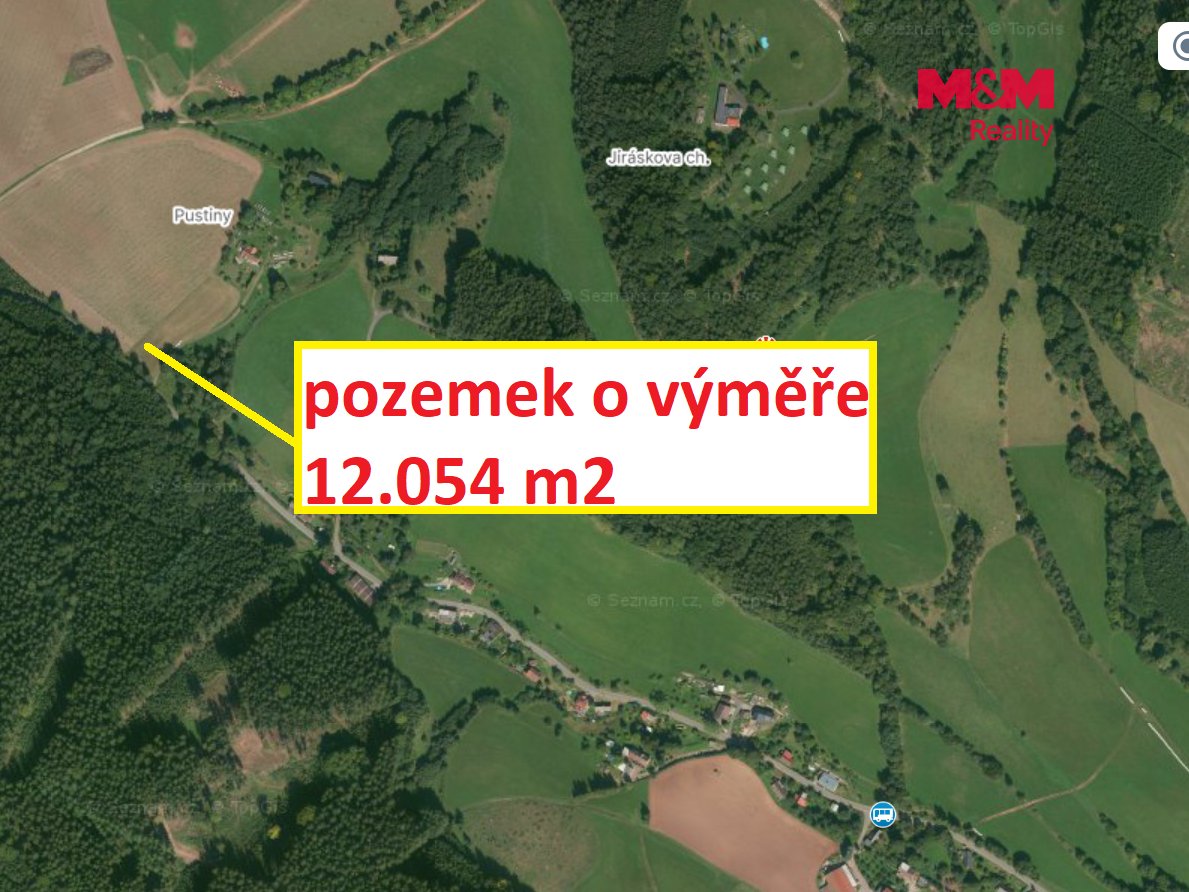 Prodej pole, 12054 m², Hronov - Rokytník