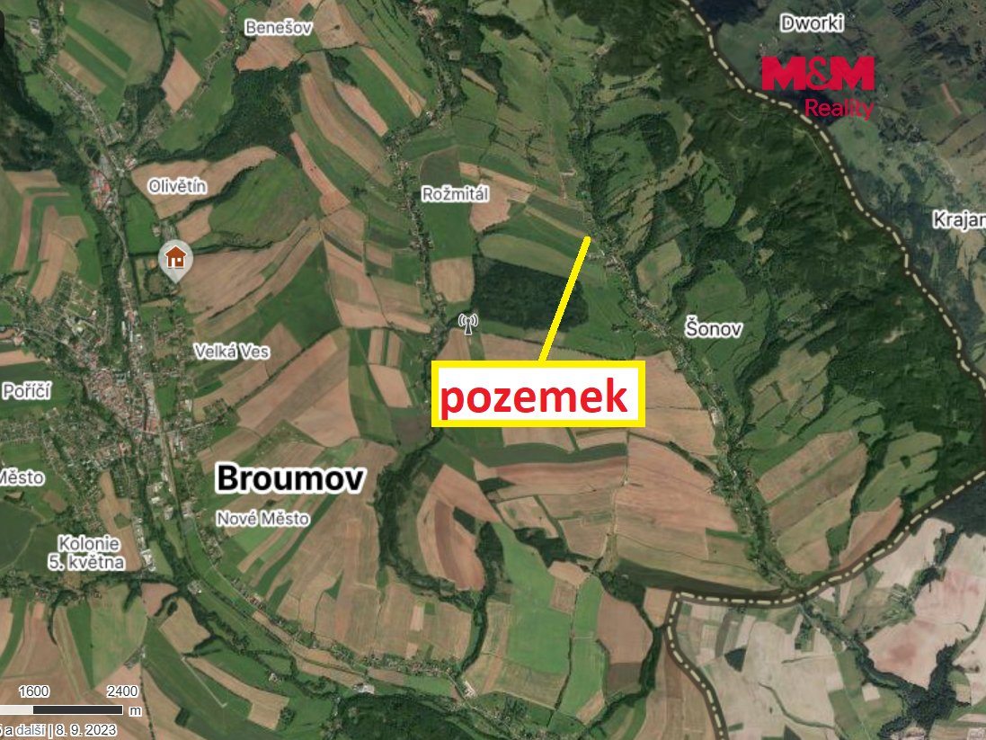 Prodej louky, 16044 m², Šonov