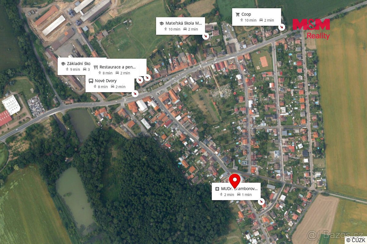Prodej pozemku k bydlení, 831 m², Nové Dvory