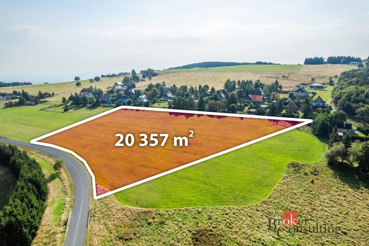 Prodej, pozemky/bydlení, 20357 m2, 43545 Nová Ves v Horách, 