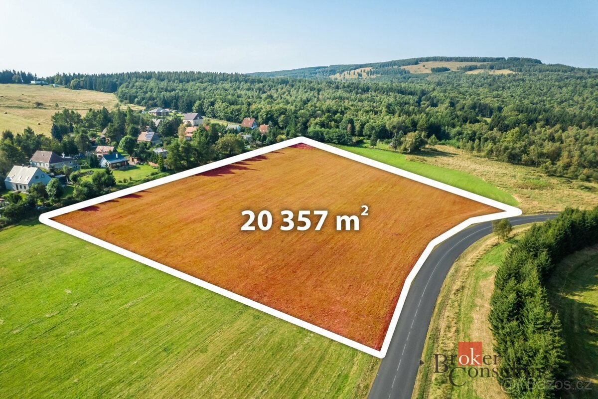 Prodej, pozemky/bydlení, 20357 m2, 43545 Nová Ves v Horách, 