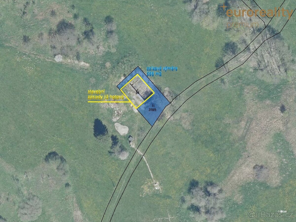 Prodej pozemku pro bydlení, 598 m2, Kostelní, Kraslice