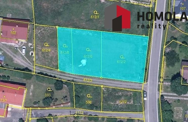 Stavební parcela 1311 m2 v Kružberku
