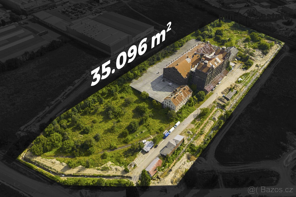 Rozsáhlý průmyslový areál v Olomouci - komerční pozemek