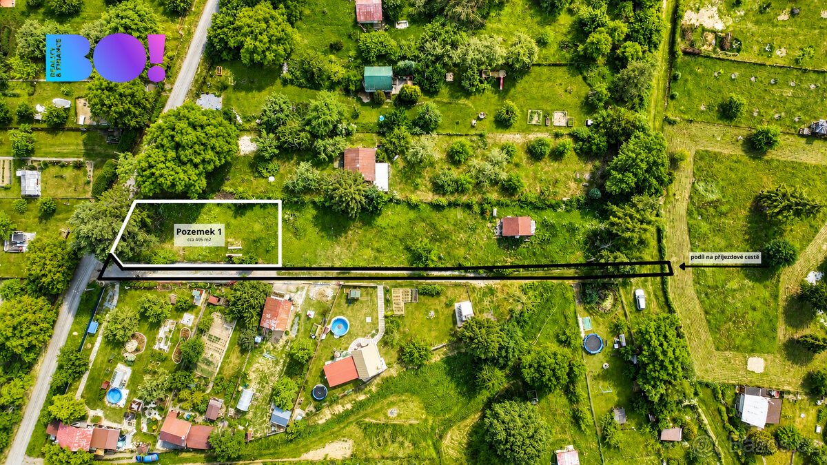 Prodej zahrady 495 m², Ořechy, Lipník nad Bečvou