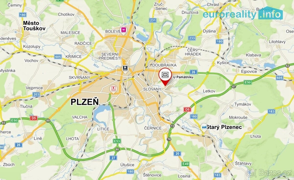 Prodej, stavební pozemek, 747 m2, Plzeň - Božkov