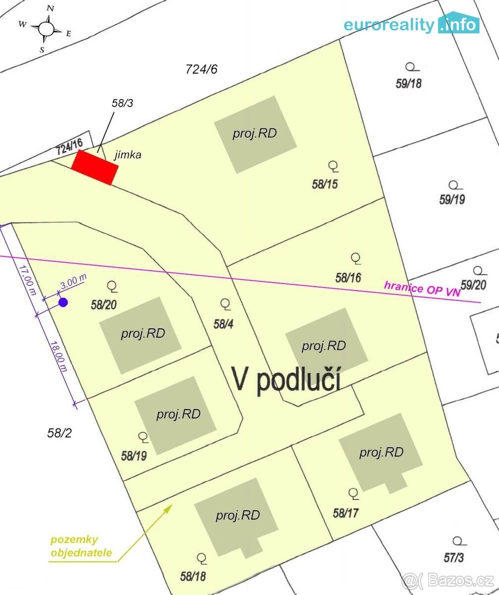 Prodej, stavební pozemek, 747 m2, Plzeň - Božkov
