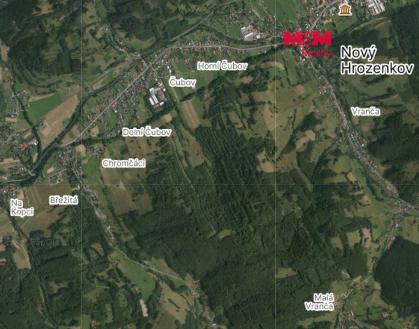 Prodej lesa, 16666 m², Nový Hrozenkov